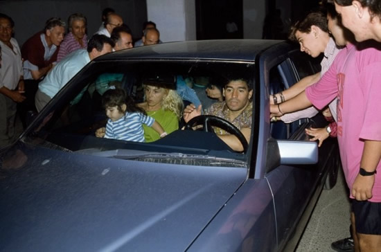 DIAL 911 FOR HISTORY Diego Maradona’s iconic 1992 Porsche he was caught speeding in during infamous Sevilla spell up for auction for £170k