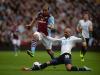 Full stretch: Sandro of Spurs tackles Gabriel Agbonlahor