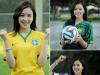Warning: what you are about to see will make you fall in love. Hard. Korean broadcaster Jang Ye Won is currently in Brazil to cover the World Cup for Seoul Broadcasting System (SBS), and she had no idea that she'll be news herself. The 24-year-old, who was sporting a Spain jersey, was caught on camera during the Spain vs. Chile match. With an effortless flick of her head, she gave viewers a smile so sweet, you'll just melt into a puddle of 'aww'-ness. The GIF first appeared on the popular website Reddit, and it has since spread all over the interwebs faster than you can say 