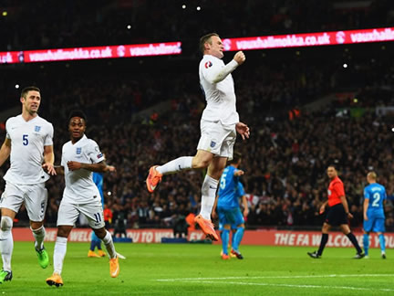 England 3 : 1 Slovenia - Wayne Rooney marks 100th cap