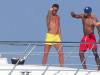 Cristiano Ronaldo has been pictured enjoyed his summer holidays on board a yacht.