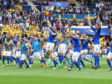 Italy 1 - 0 Sweden