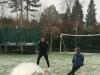 Come rain or snow, John Terry loves to have a kickabout on his pitch in his Cobham home Credit: Instagram