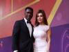 Dutch legend Clarence Seedorf looked dapper as he attended with wife Sophia Makramati