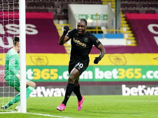 Michail Antonio at the double as West Ham hit back to beat Burnley