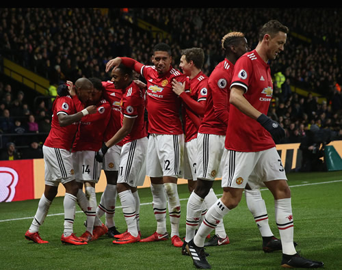 Watford 2 - 4 Manchester United: Ashley Young at the double as United win thriller