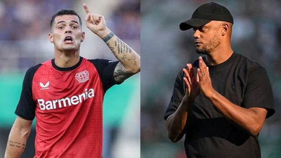 'We want to annoy them' - Vincent Kompany and Bayern Munich sent warning by Granit Xhaka ahead of crunch Bundesliga clash with Bayer Leverkusen