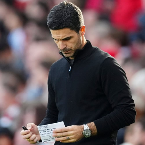 ART OF WAR Mikel Arteta spotted checking his ‘dark arts’ notepad with THREE main principles during Arsenal’s win over Southampton