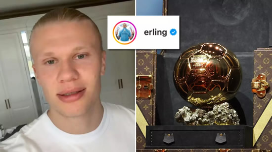 What Erling Haaland is doing tonight instead of attending the Ballon d'Or ceremony has baffled everyone