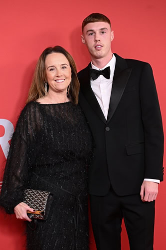 Cole Palmer makes first public appearance with girlfriend at GQ Men of the Year… and brings his MUM along too