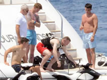 Euros flop Wayne and Coleen frolic on yacht after England exit