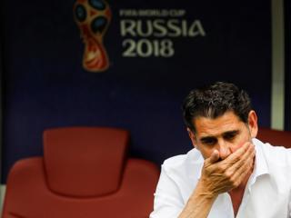 Hierro leaves job as Spain coach