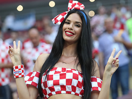 Check the pics of a beautiful Croatian fan