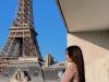 Raquel spent time in Paris, staying next to the Eiffel Tower 
