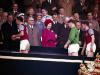 The Queen greeting Burnley players after their 1962 FA Cup final defeat to Spurs Credit: Getty